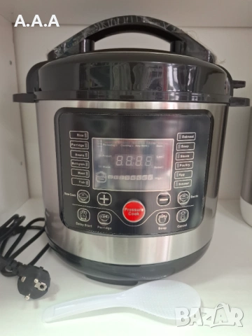  Мултикукър 6л с 16 програми и готвене под налягане, 1000W, снимка 3 - Мултикукъри - 53948528