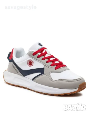 Мъжки маратонки LUMBERJACK Tania Shoes White/Navy/Red, снимка 2 - Маратонки - 49205364