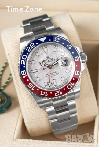 Rolex GMT-Master II 40mm "Pepsi" White Gold Meteorite Dial Ceramic Automatic Различни Варианти, снимка 3 - Мъжки - 54060782