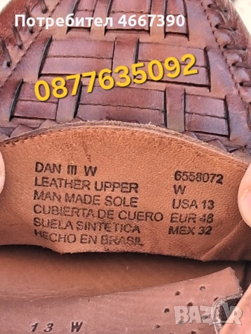 Елегантни Бразилски мъжки обувки от естествена кожа тип Мокасини, снимка 6 - Официални обувки - 53732804