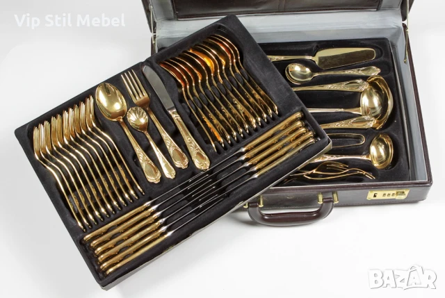 Прибори за хранене Solingen 24k позлата , снимка 2 - Прибори за хранене, готвене и сервиране - 50772958