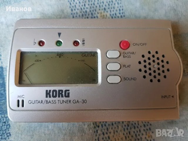 KORG GUITAR/BAS TUNER GA-30, снимка 1 - Друга електроника - 46868216