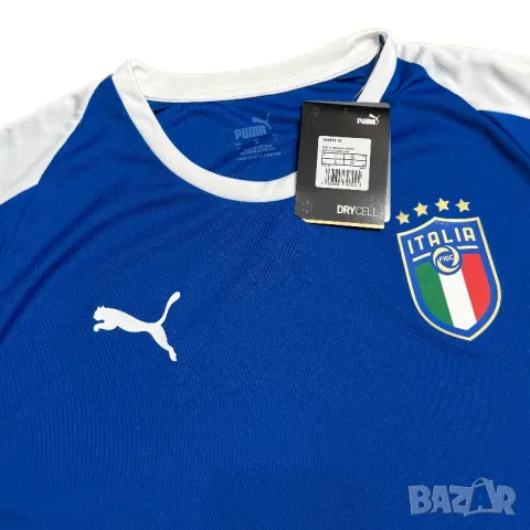Мъжка тениска Puma x Italia | L размер, снимка 2 - Тениски - 49818415