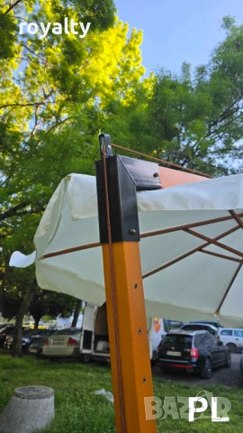 ГРАДИНСКИ ЧАДЪР С МЕТАЛНА СТОЙКА 3Х3м, снимка 3 - Градински мебели, декорация  - 51222091