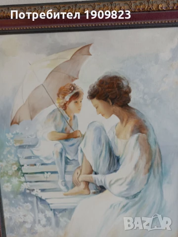 Голяма маслена картина , снимка 3 - Картини - 50611909