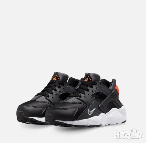 НАМАЛЕНИЕ !!!   Mаратонки Nike Huarache Run Black DR0173-001 №37.5, снимка 3 - Детски маратонки - 47612647