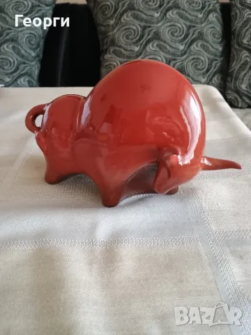 Красив керамичен бик-4, снимка 6 - Декорация за дома - 50096766