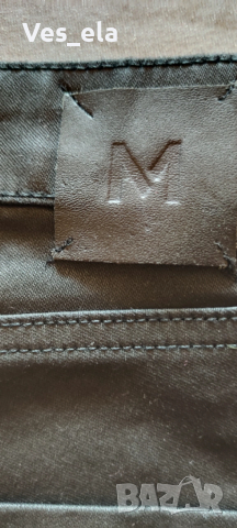 MANGO черен промазан панталон/дънки , снимка 4 - Дънки - 53662462