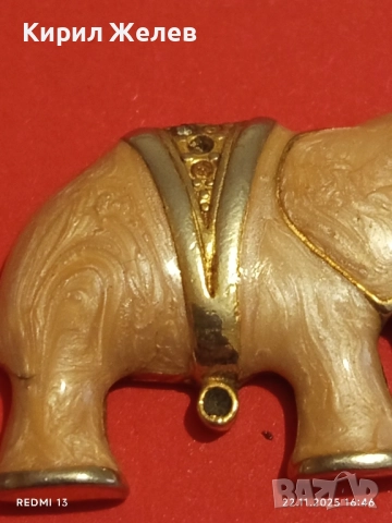 ВИСУЛКА СЛОН ИМИТАЦИЯ на СЛОНОВА КОСТ КРАСИВ МОДЕН АКСЕСОАР 41861, снимка 4 - Колиета, медальони, синджири - 52503921