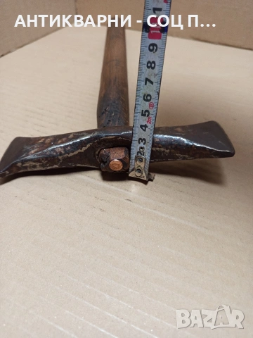 Соц Стар Ръчно Кован Каменоделски Чук 0.730кг. Номер 607., снимка 14 - Антикварни и старинни предмети - 53224607