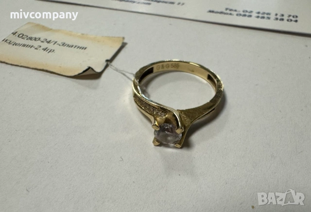 Златен пръстен 2.40гр., снимка 3 - Пръстени - 53273129