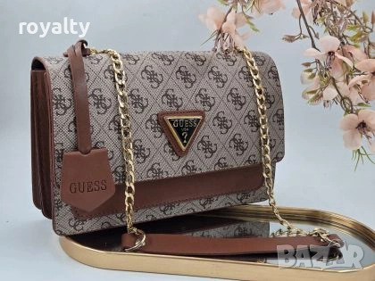 Guess Нова Дамска Кожена Чанта Гес 