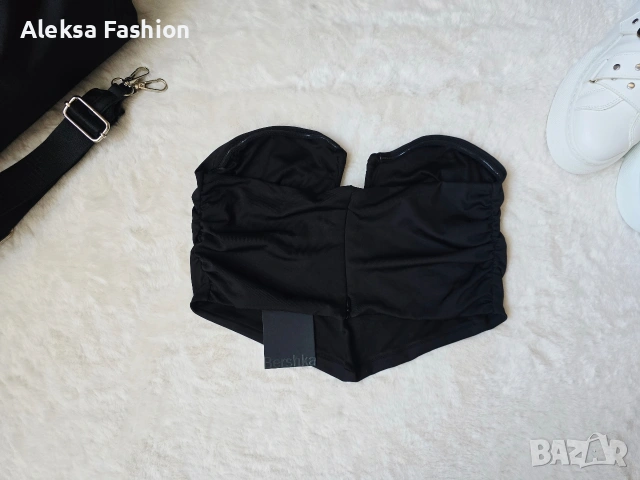 Bershka дамски къс топ, снимка 6 - Корсети, бюстиета, топове - 43330413