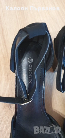 Дамски сандали на ток Goodin номер 38 нови, снимка 2 - Сандали - 52060800