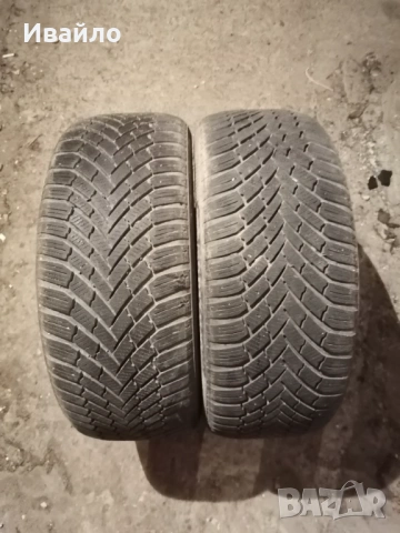Продавам 2 броя зимни гуми 225.50.17 на 1 сезон дот 2019 Контентал 