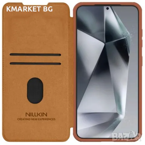 Samsung Galaxy S25+ 5G NILLKIN Wallet/ PU + TPU Кожен Калъф и Протектор, снимка 5 - Калъфи, кейсове - 49125513