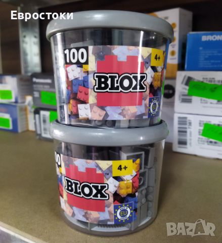 Комплект строителни блокове Simba Blox 100 броя, детски пластмасов конструктор, снимка 5 - Конструктори - 45435585