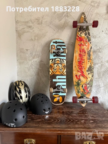 Скейт борд и каска, снимка 2 - Скейтборд, ховърборд, уейвборд - 54265525