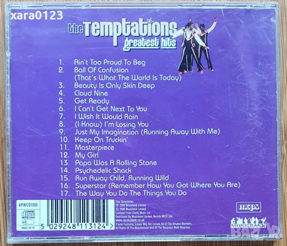 The Temptations – Greatest Hits, снимка 2 - CD дискове - 49376412