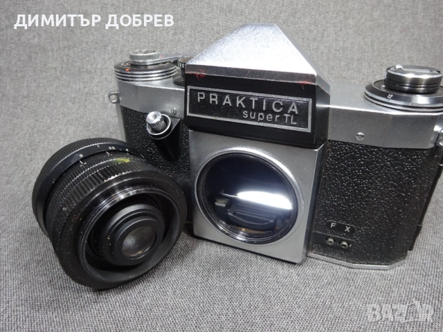СТАР РЕТРО СОЦ ГДР DDR SLR ФОТОАПАРАТ PRAKTICA SUPER TL + ОБЕКТИВ WELTBLICK 35MM M42, снимка 6 - Фотоапарати - 53942675