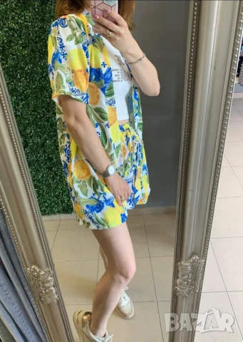 дамски комплект риза и панталонки , снимка 4 - Комплекти - 50873993