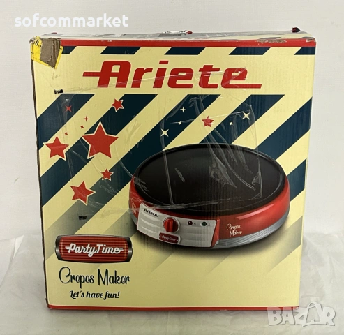 Плоча за палачинки Ariete Party Time , нова, с гаранция, снимка 5 - Гофретници - 53636295