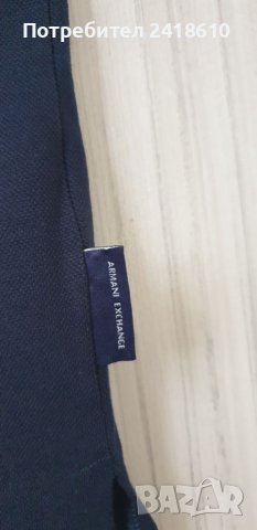 Armani Exchange Pique Organic Stretch Cotton Mens Size М НОВО! ОРИГИНАЛ! Мъжка Тениска!, снимка 10 - Тениски - 45478930