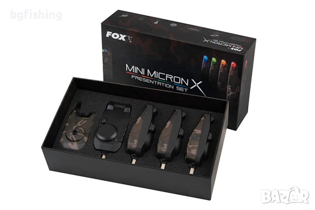 Комплект сигнализатори Fox Mini Micron X Limited Edition Camo Set, снимка 5 - Екипировка - 45447199