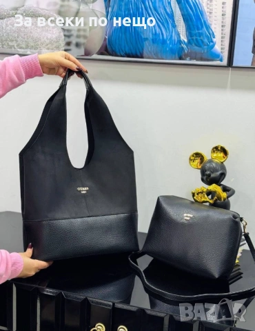 Guess Комплект Дамска Чанта И Несесер Гес - Различни Цветиве Код E1298, снимка 3 - Чанти - 53757540