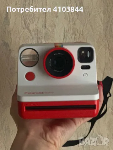 Нов Фотоапарат Poloroid Now  червена, снимка 5 - Фотоапарати - 49530040