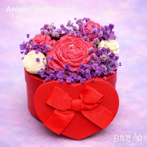 „Вечна Романтика“ – Ароматен соев букет