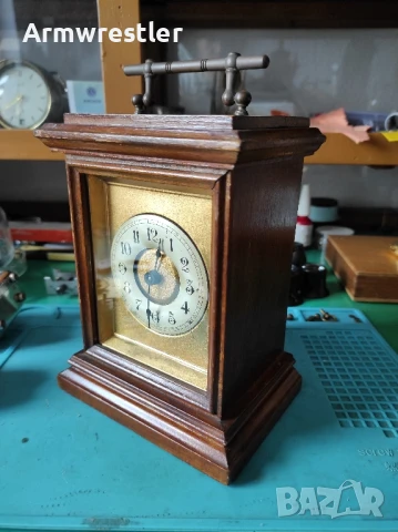 Стар Немски Часовник Хамбург Американ, снимка 2 - Антикварни и старинни предмети - 51391324