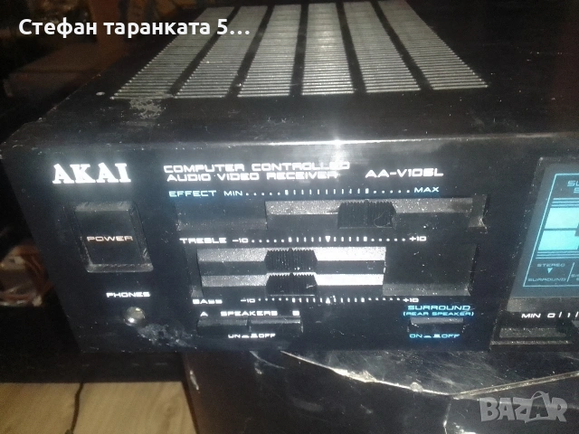 усилвател със радио тунер Akai , снимка 4 - Ресийвъри, усилватели, смесителни пултове - 53183396