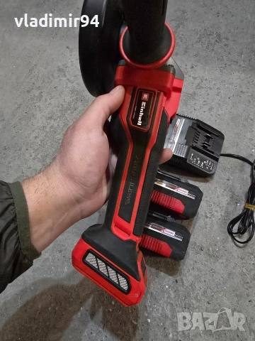 Einhell Безчетков ъглошлайф с обороти, снимка 3 - Ъглошлайфи - 53711468