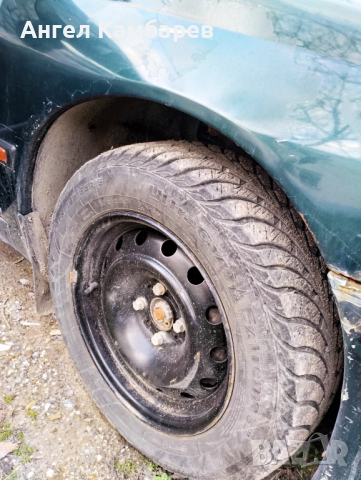 Желязни джанти със зимни гуми, снимка 2 - Гуми и джанти - 45009399