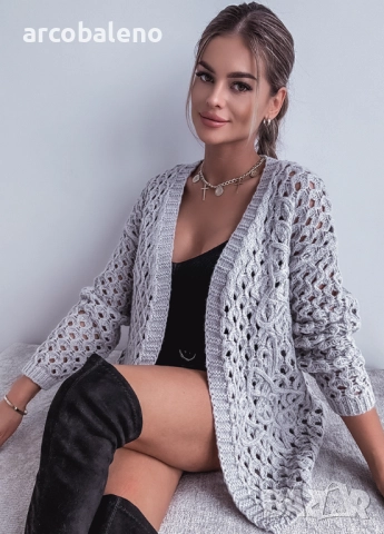 Дамска ажурна жилетка , снимка 4 - Жилетки - 51812990