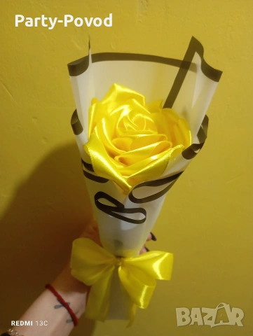 Сатенени букети , снимка 8 - Изкуствени цветя - 53079605