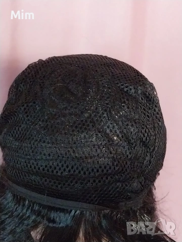 55 см Къдрева перука в черно и медено червено , снимка 15 - Аксесоари за коса - 53311486