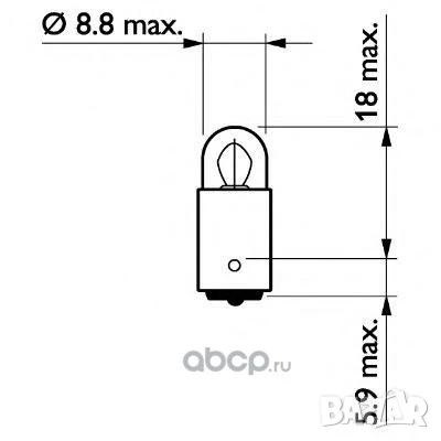 Крушка PHILIPS 2W 24V BA9s №13913, снимка 2 - Аксесоари и консумативи - 51165886