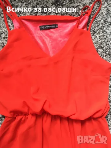 Червена,лятна рокля-10лв., снимка 2 - Рокли - 50106729