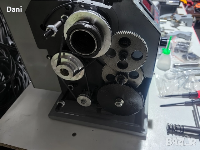 Малък струг за метал 1100w.750мм., снимка 3 - Стругове - 52295965