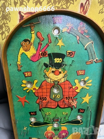 Стара руска играчка флипер ЦИРК, снимка 4 - Антикварни и старинни предмети - 52200871