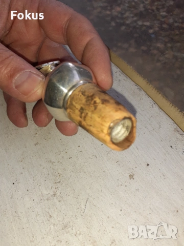 Стар антикварен дебело посребрен декантер за вино Арт Деко, снимка 5 - Антикварни и старинни предмети - 53357946