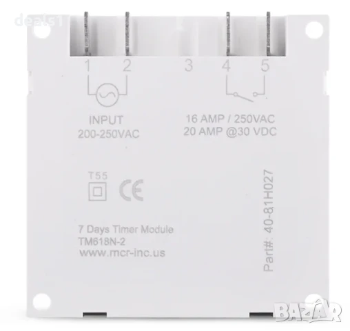Sinotimer TM618N-2 LCD 1.6-инчов 220V AC цифров 7-дневен програмируем Превключвател с вградено реле , снимка 4 - Друга електроника - 51027425
