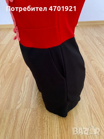 Черно-червен дамски гащеризон, снимка 7 - Гащеризони - 53136598