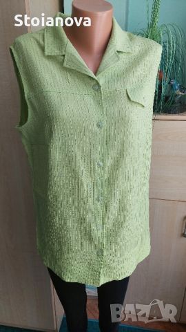 Памучни и копринени блузи без ръкав XL-XXL, снимка 1 - Потници - 46332128