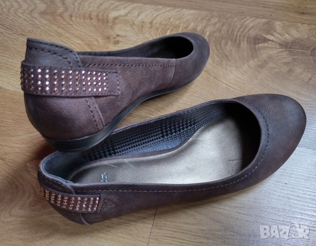 Bata - нови дамски обувки от естествена кожа балеринки № 36, снимка 1