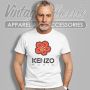 KENZO White Boke Flower Logo Print Дамска / Мъжка Тениска size S и M, снимка 5