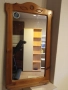 Старо огледало с дървена рамка, снимка 2