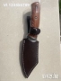 Ловен нож масивен фултанг 110x220-кания кожа, снимка 2